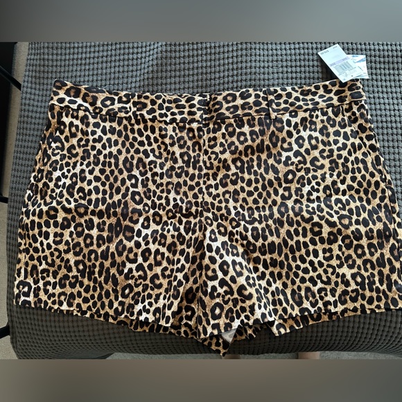 MICHAEL Michael Kors Pants - Michael Kors Cheetah Print Shorts 22W